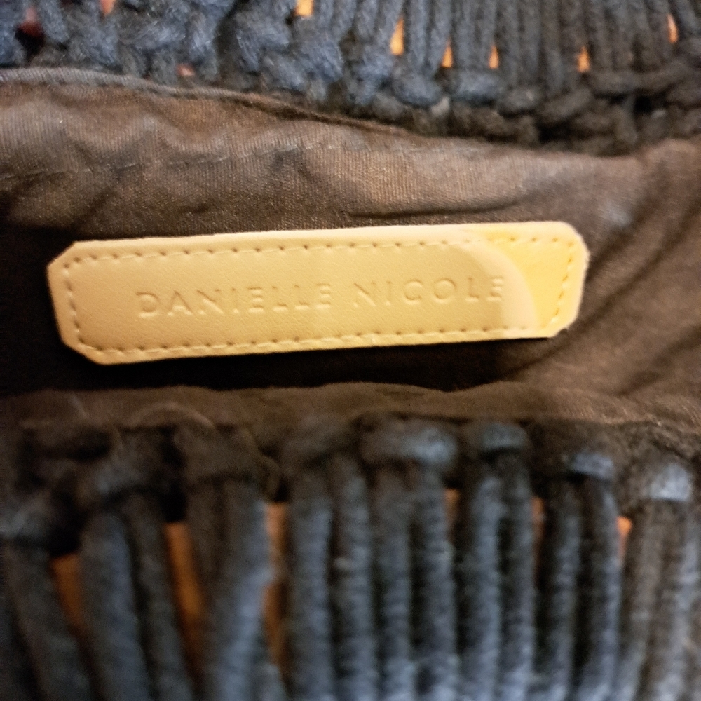 Danielle Nicole Women's Black Boho Macrame Bag - image 3